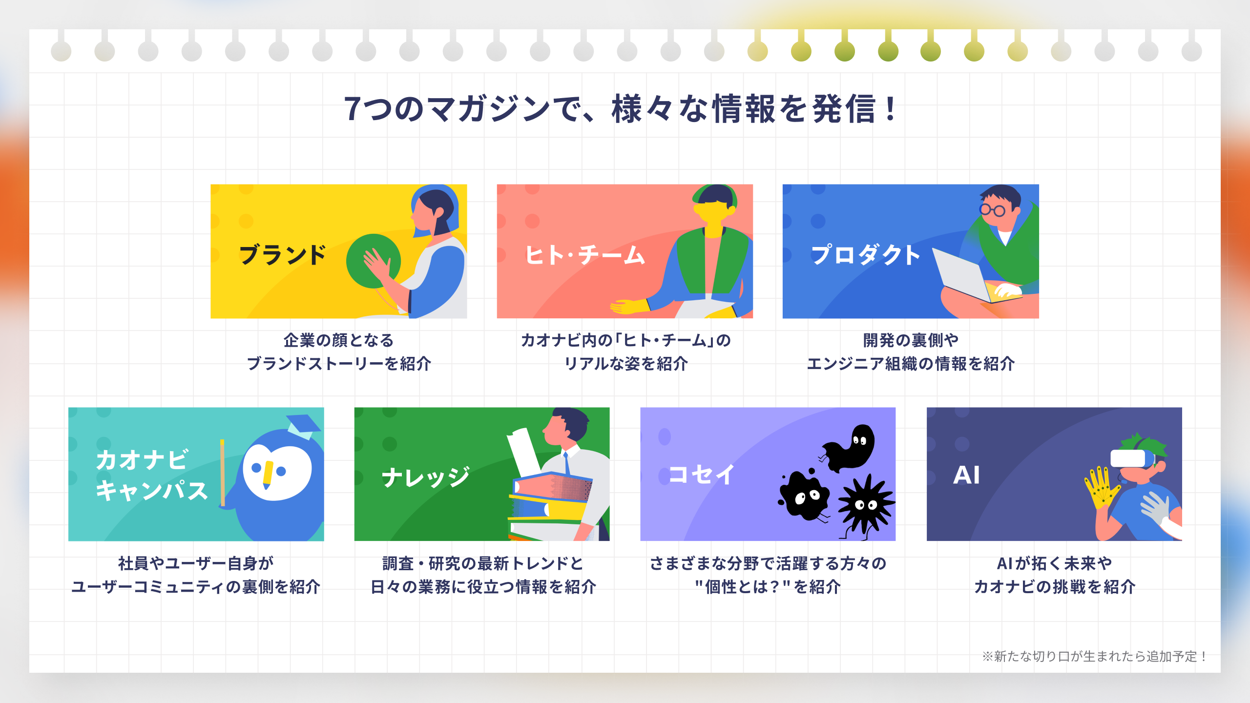 画像:7つのマガジンで、さまざまな情報を発信!
